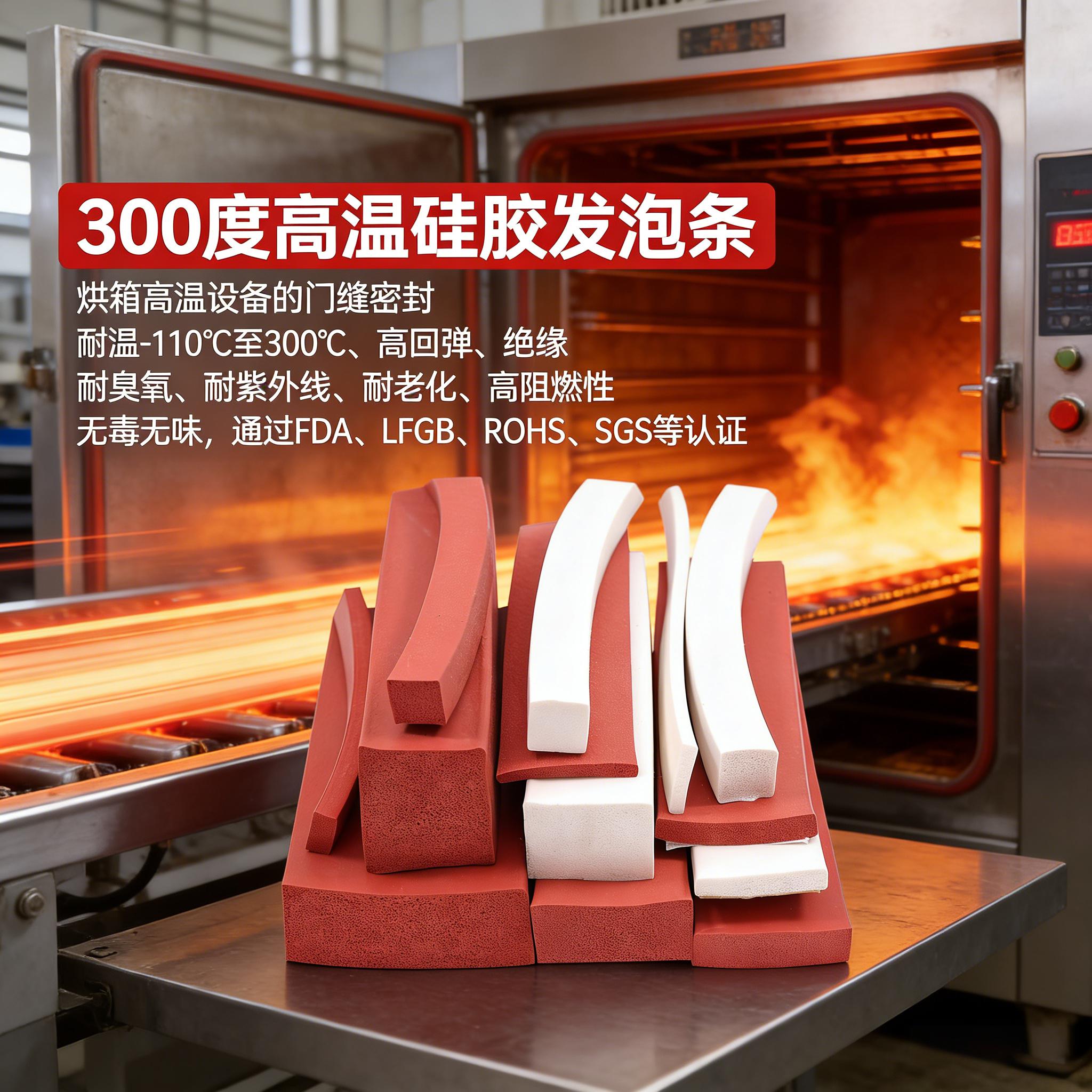 300度高溫硅膠發泡條
